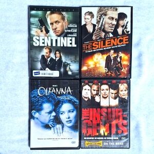 DVD Movie Collection - Action and Drama The Sentinel The Silence The Insurgents
